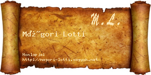 Mágori Lotti névjegykártya